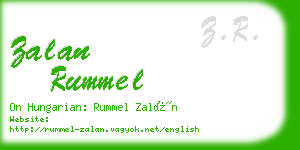 zalan rummel business card